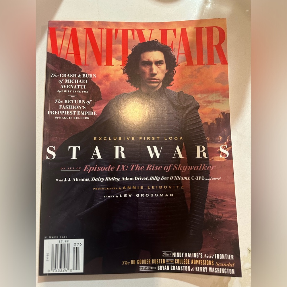 Vanity Fair Summer 2019 Star Wars Magazine